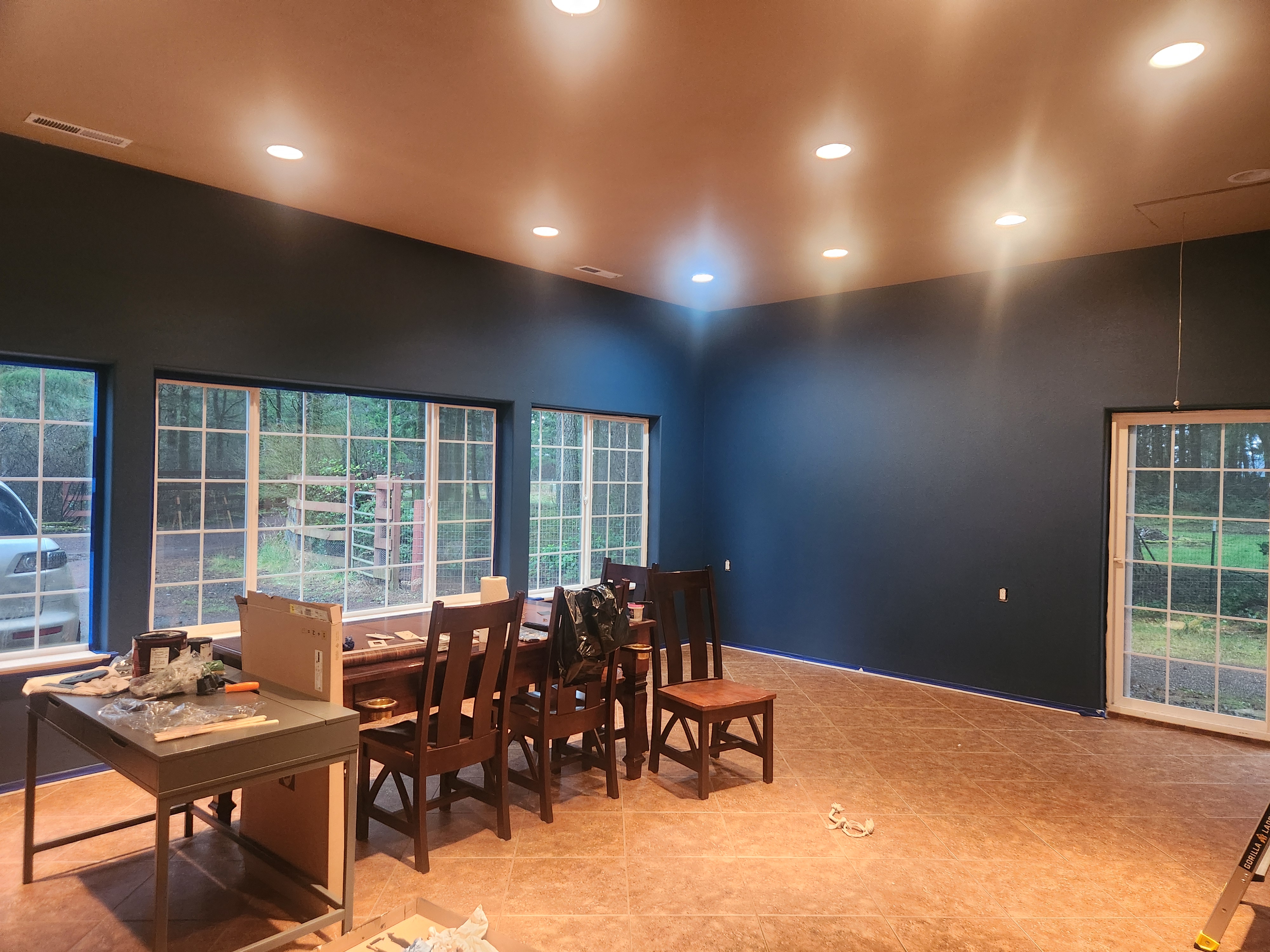 Solarium with a fresh coat of paint
